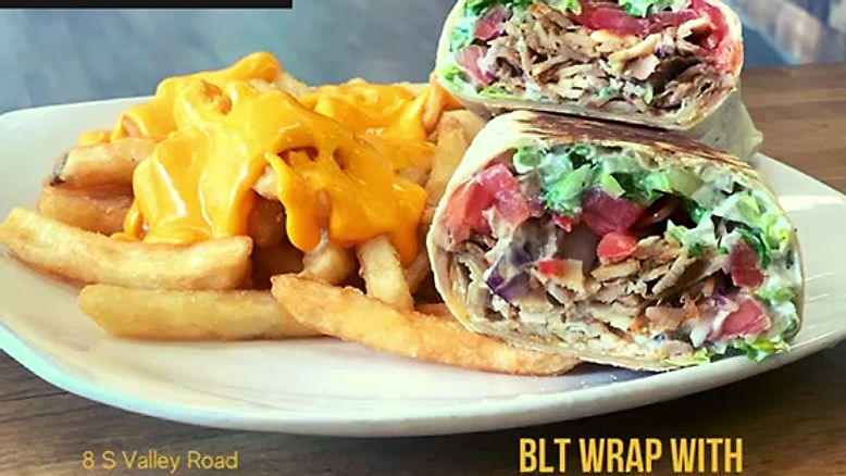 ABLT Wrap With Chicken & Cheese Fries
